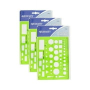 Acme United ACMT816-3 General Purpose Drawing Template - Pack of 3