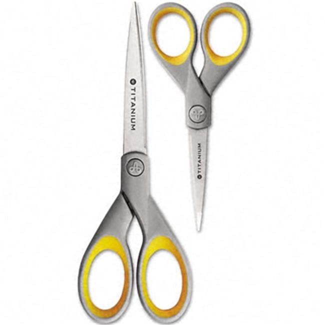 Acme United Titanium Bonded Scissors 5in & 7in L/R One Each per Pack