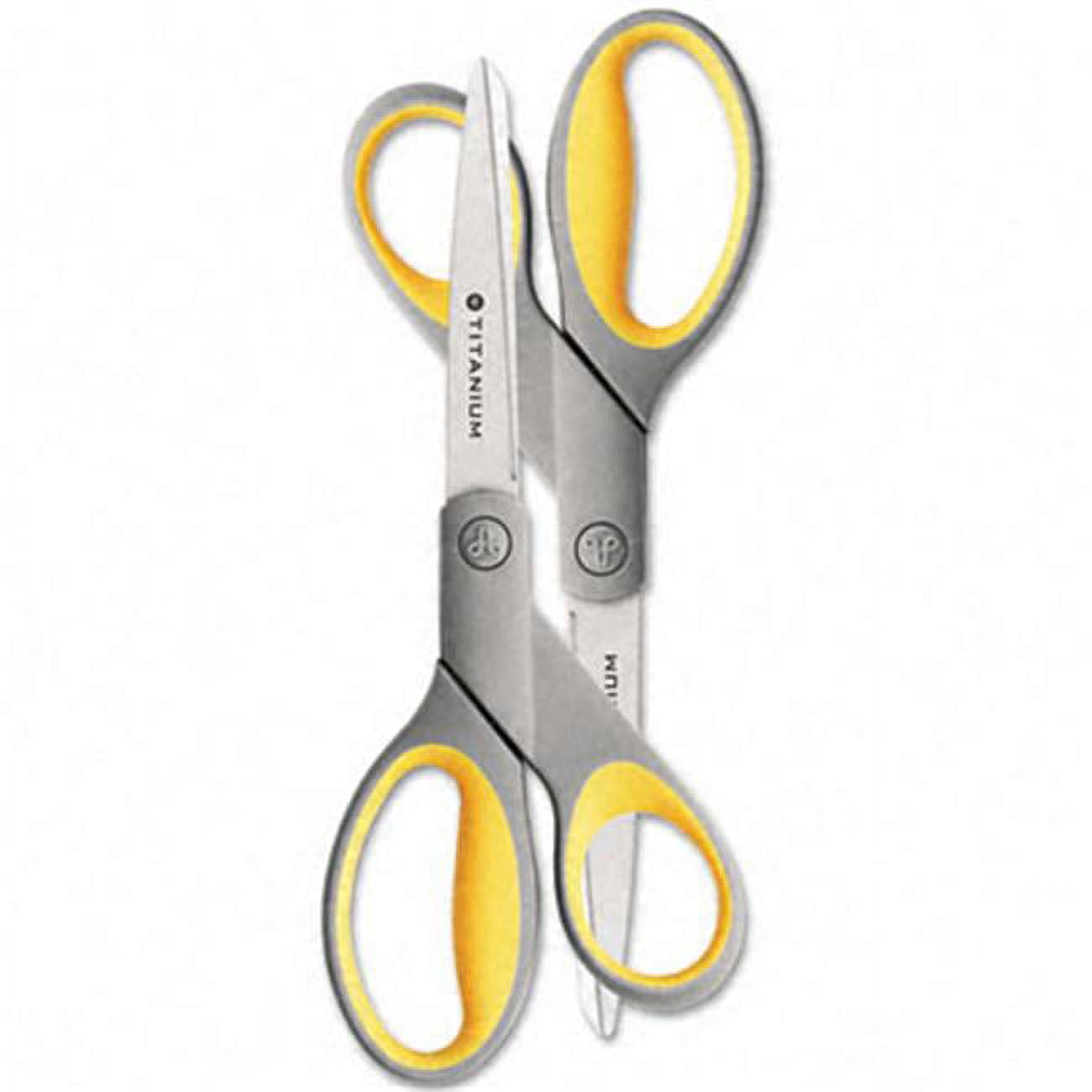 Acme United Titanium Bonded Scissors - Yellow/Gray - 8in L/R Hand - Two ...