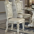 thumbnail image 1 of Acme Vendome Side Chair (Set-2), Synthetic Leather & Antique Pearl Finish Indoor Dining Furniture, 1 of 10