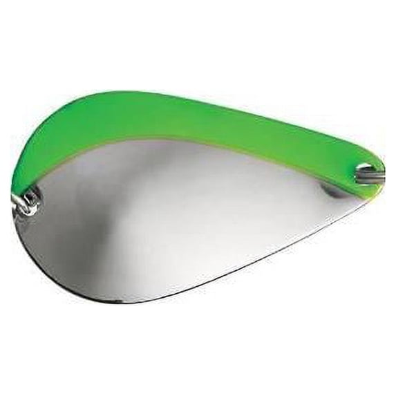 Acme Wobbler Fishing Lure, Silver/Green, 1/2-Ounce