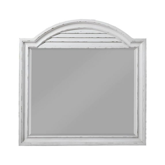 Acme York Shire Mirror in Antique White