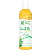 Acne Dote Deep Pore Wash Oil-Free by Alba Botanica for Unisex - 6 oz Facial Wash