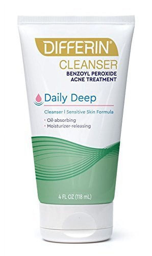 Acne Face Wash with Benzoyl Peroxide by the makers of Differin Gel