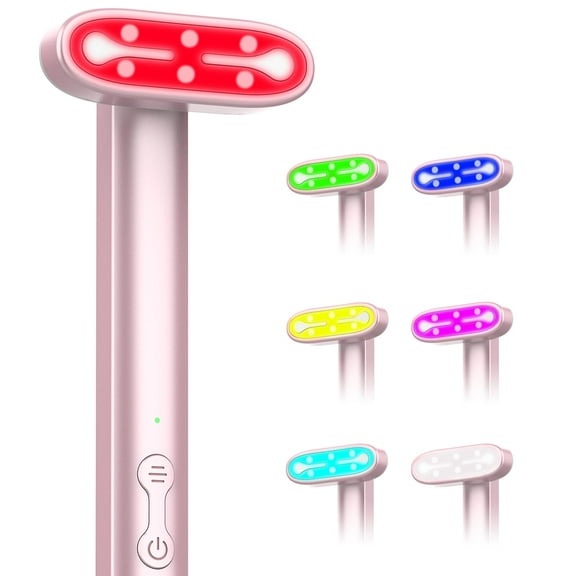 Acne Light Therapy Wand Red Light Therapy for Face - LED Facial Skin Red Blue Light Therapy Wand Device at Home