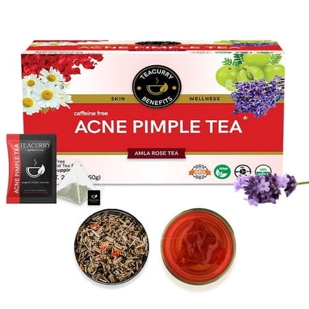 Teacurry Acne Pimple Tea, Caffeine-Free, Chai Tea, 1 Count