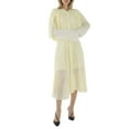thumbnail image 1 of Acne Studios Ladies Pale Yellow Layered Long Sleeve Dress, Brand Size 38 (US Size6 ), 1 of 1
