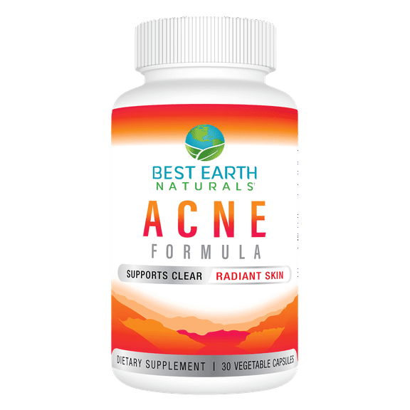 Acne Support Blemish Blocking Formula by Best Earth Naturals 30 Vegetable Capsules