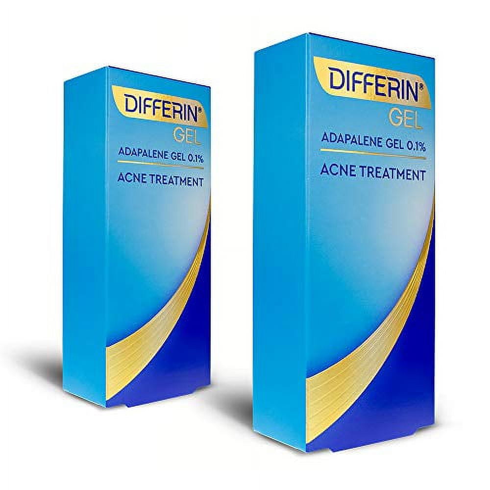 Acne Treatment Differin Gel, 180 Day Supply, Retinoid Treatment for Face with 0.1% Adapalene, Gentle Skin Care for Acne Prone Sensitive Skin, 45g Tube