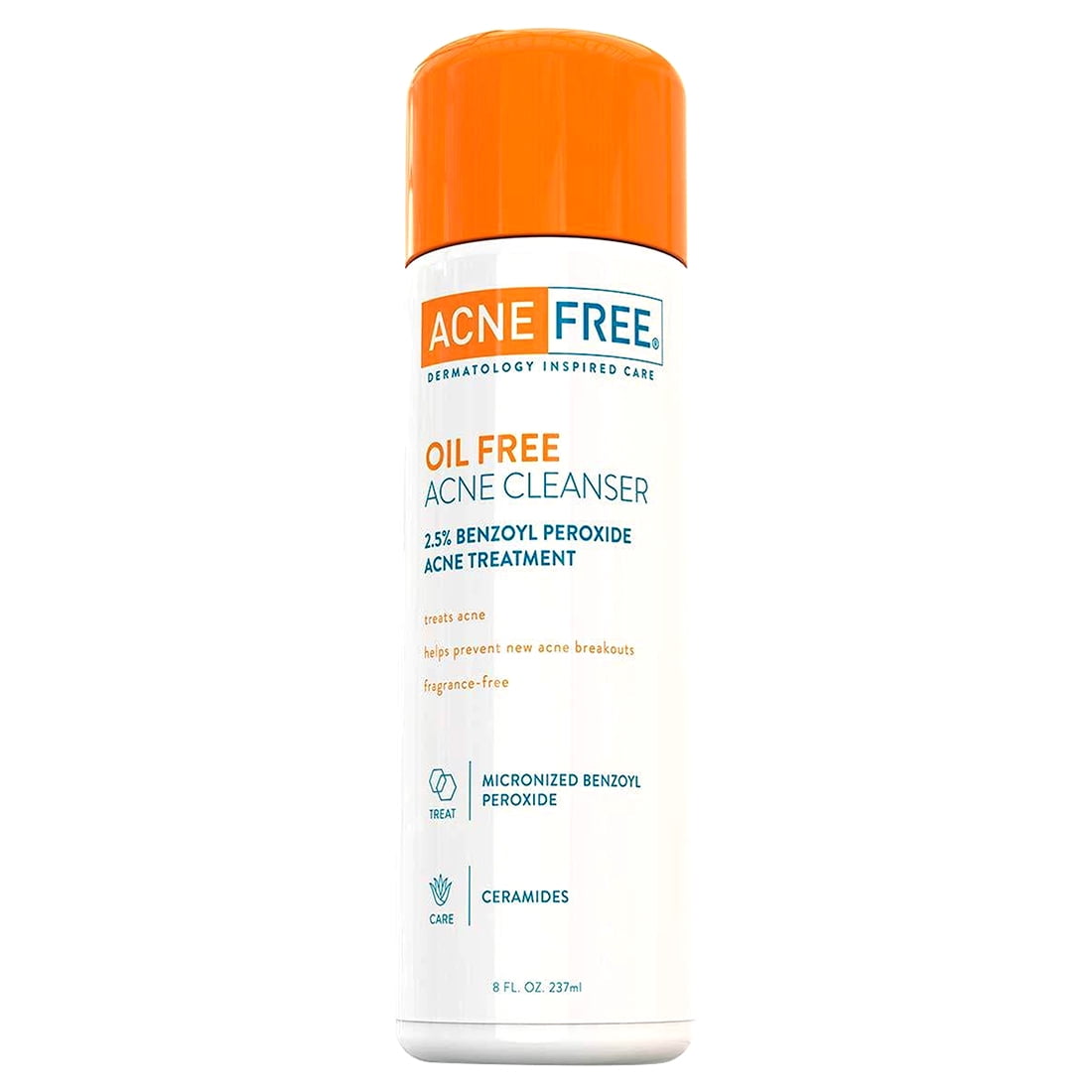 AcneFree OilFree Cleanser, 2.5 Benzoyl Peroxide, Dermatologist