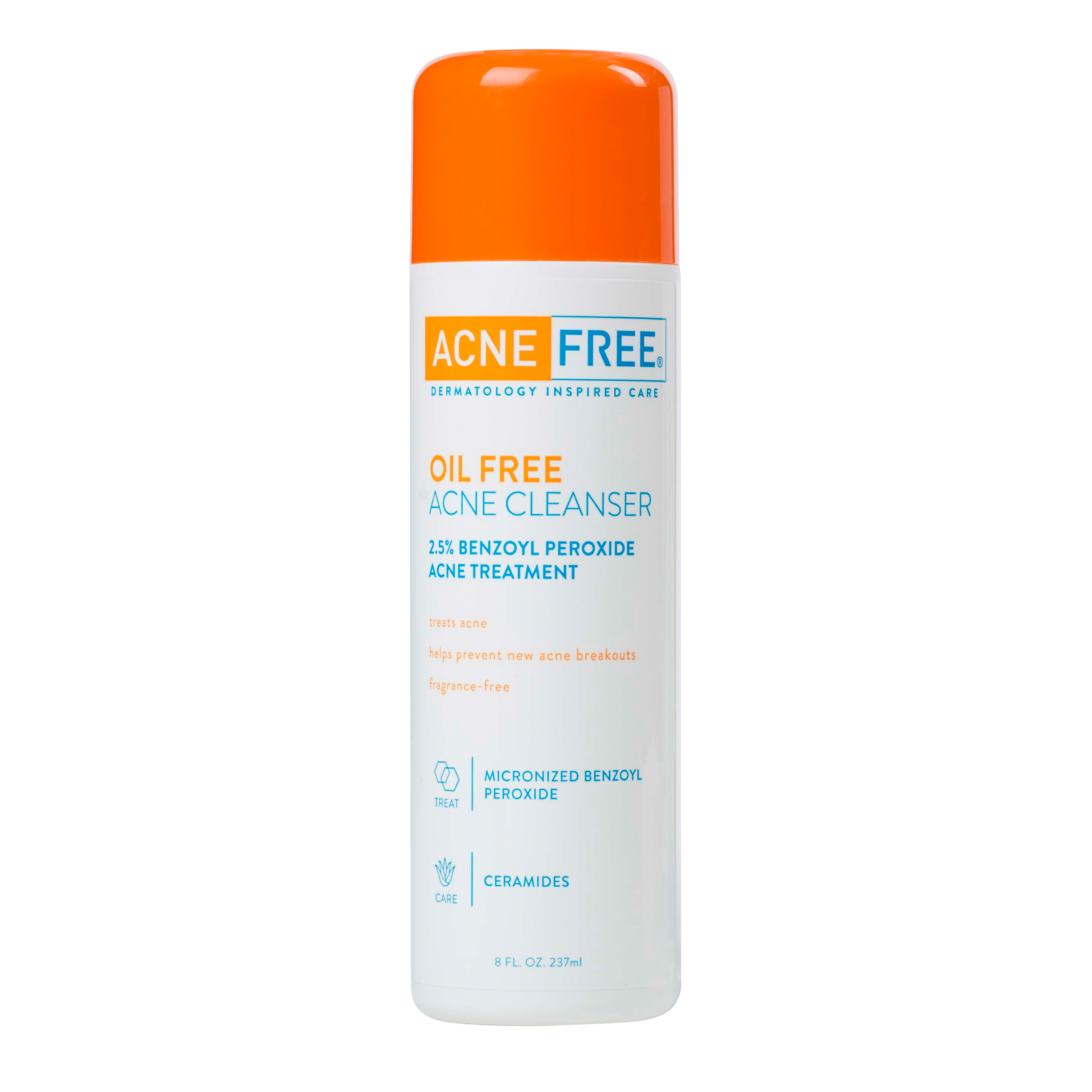 AcneFree Oil Free Acne Cleanser with 2.5% Benzoyl Peroxide, 8 oz - image 1 of 14