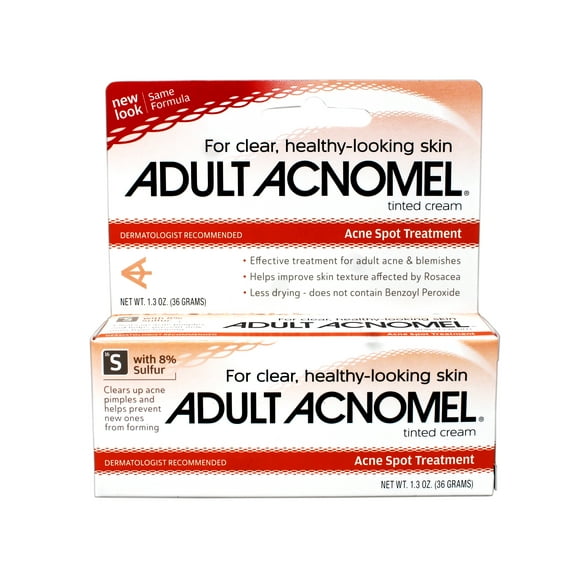 Acnomel Adult Acne Spot Treatment Tinted Cream, 1.3 Oz