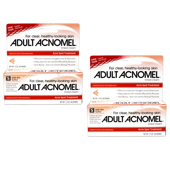 Numark Brands, Acnomel Adult Acne Spot Treatment, 1.3 Oz, Tinted Cream ...