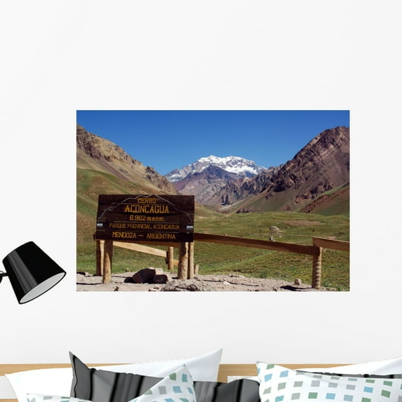 Aconcagua Wall Mural by Wallmonkeys Peel and Stick Graphic (36 in W x 24 in H) WM237507
