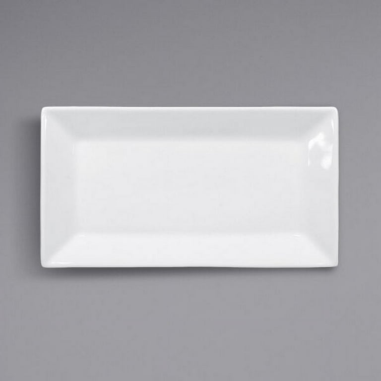 White shop rectangular platters