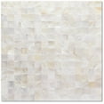 thumbnail image 1 of Acopelo Peel and Stick Mother of Pearl Mosaic Tile Natural White 12" x 12" for Backsplash, Kitchen Wall, Fireplace - 6 Tiles, 1 of 9