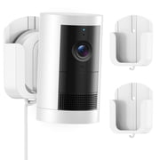 Acoretoas 2Packs No-Drill Wall Mount for Ring Outdoor Cam Plus, Strong Adhesive Tape & Screw Options, Easy Indoor/Outdoor Installation White