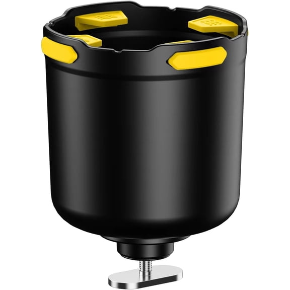 Acoretoas Kayak Cup Holder with Rubber Tab, Multifunctional Kayak Water Bottle Holder Drink Holder, Kayak Accessories for Fishing, Yellow