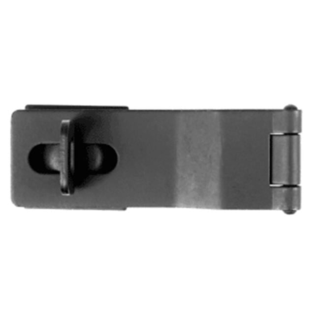 Matte Black Iron Safety Hasp with Swivel for Doors