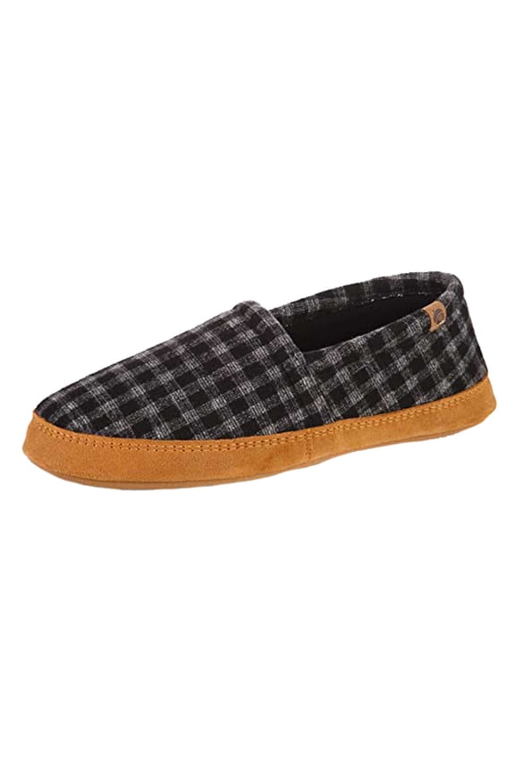 A10086BLPMXL Men's Original Moccasins, Black Plaid, X-Large