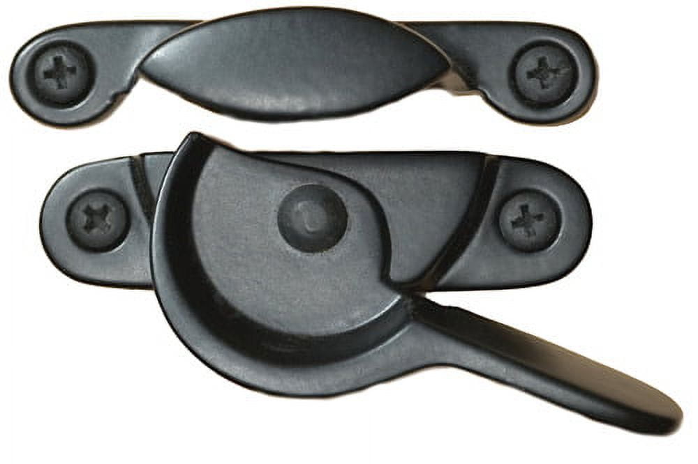 Black Powder Coat Iron Window Sash Lock