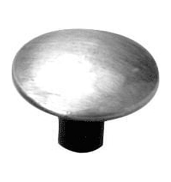 Matte Black Iron Round Cabinet Knob with Mounting Hardware