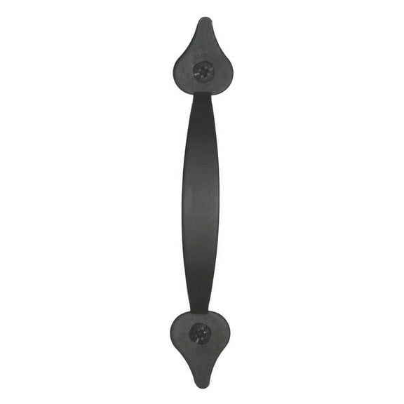 Acorn Rustic Traditional Spear Pull Spear Cabinet Pull Iron Black Black 1 pk