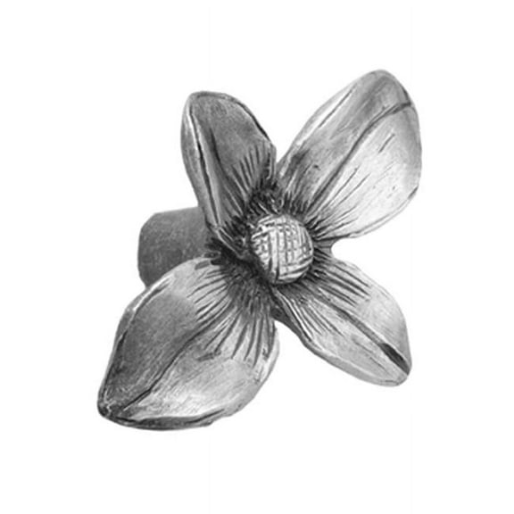 Acorn Dogwood Knob Pull - Pewter - 2in. Length 1-1/2in. Height 7/8in. Projection Antique Pewter Finish