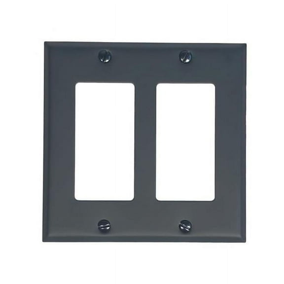 Acorn AWKBP 2 in. Ground Fault Wall Rocker Switchplate, Black