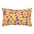 Acorn Autumn Fall Leaf Leaves Throw Pillow Covers 16" x 24