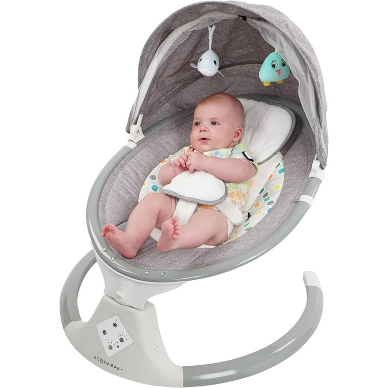 Acorn Baby Electric Baby Swing Remote Control Portable Baby Swing - Baby  Rocker Swing with Music Speaker and Net Cover