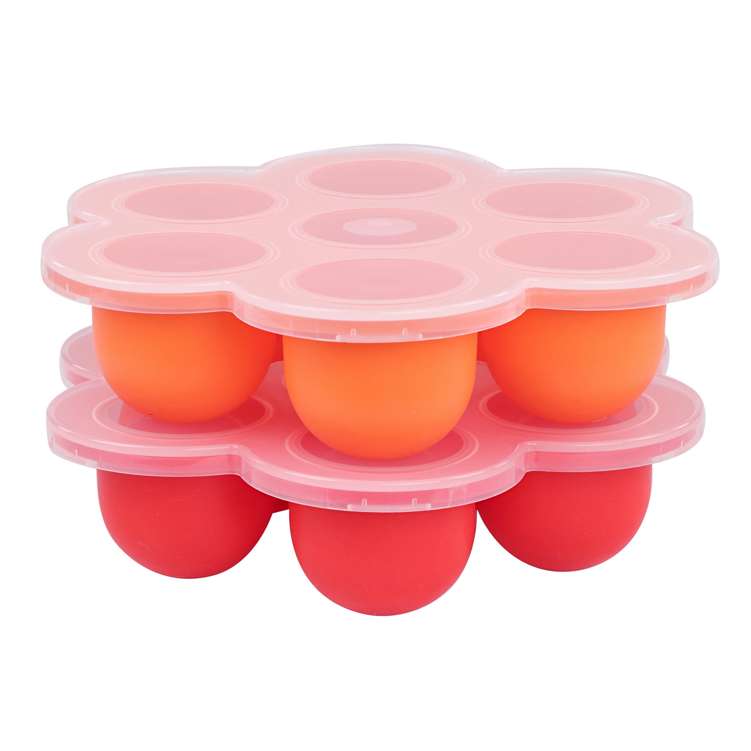 Acorn Baby Food Container with Thick Lid 2PK Red and Orange Meal Prep  Container
