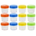 thumbnail image 1 of Acorn Baby Glass Baby Jar 12pc Set - Colorful 4oz Baby Food Storage Containers, 1 of 2