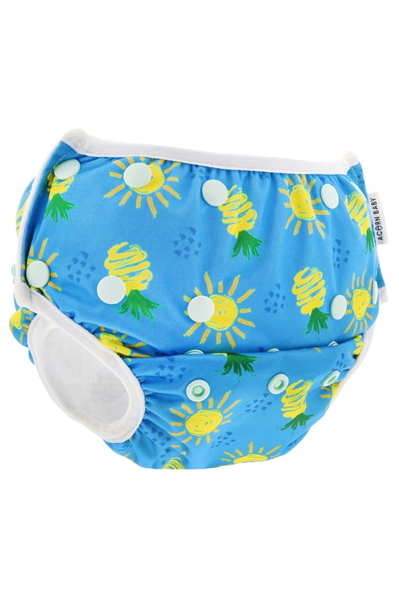 Swim Diaper - Blue Sunny Pineapple Adjustable Swimming Diaper