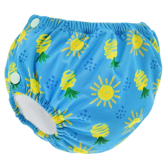 Acorn Baby Toddler Swim Diaper Size 5 and 6 Adjustable Blue Pineapple Swimmers
