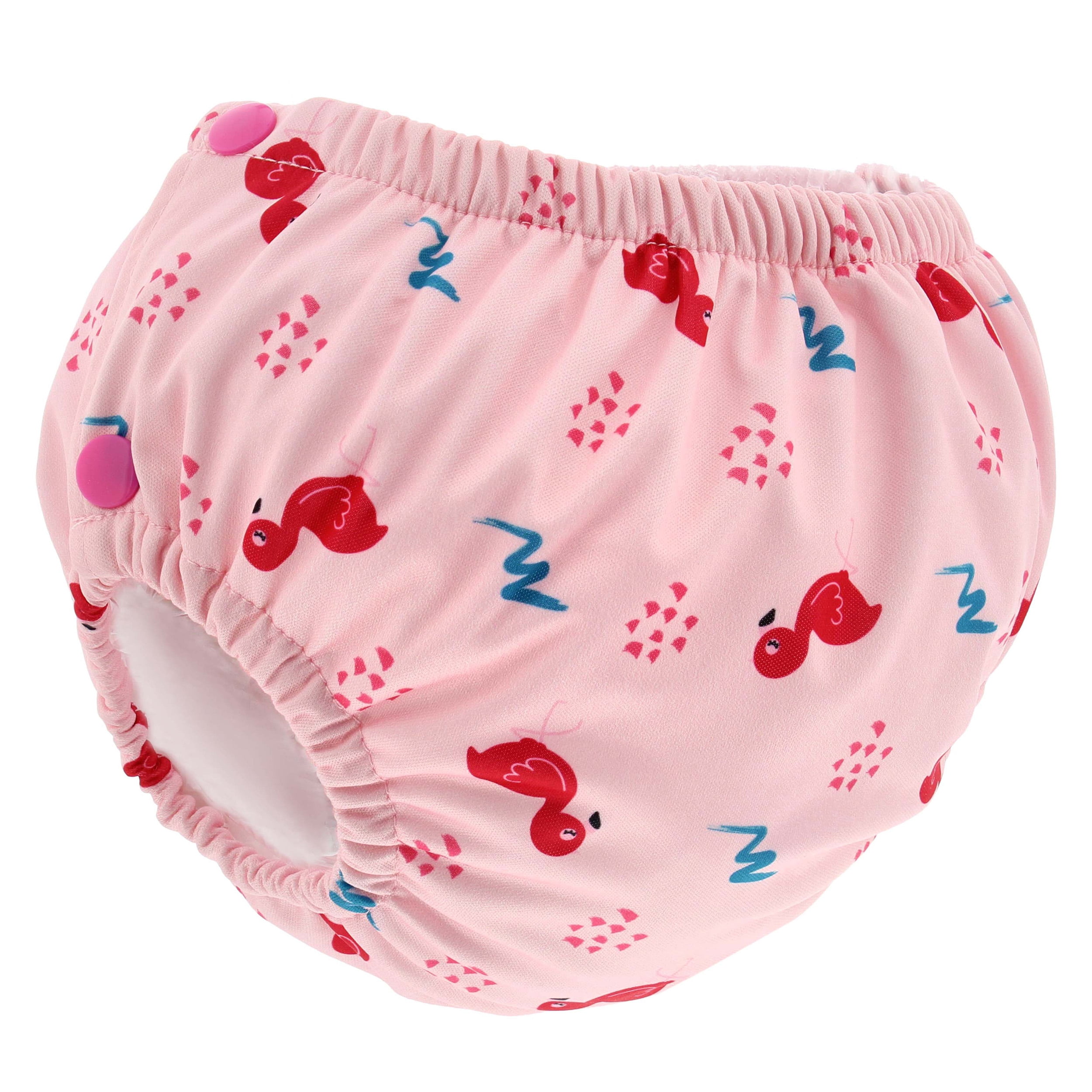 Acorn Baby Adjustable Swim Diaper, Pink Flamingo Reusable Kids Swimwear ...