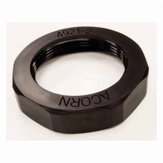 Acorn Controls Plastic Drain Nut, Black 4921-002-000