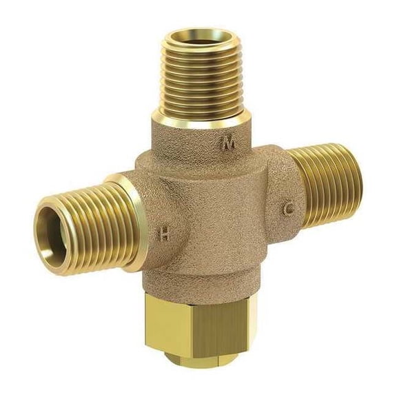 Acorn Controls Tempering Valve,1/2in. NPT,Brass,125 psi ST70-12