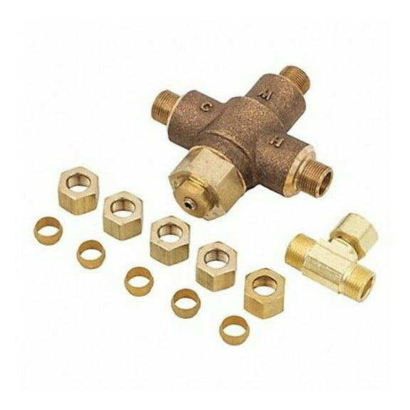 Acorn Controls Tempering Valve,Compression Inlet,Brass ST70-38-BCT