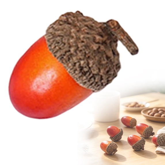 Acorn Decor,Realistic Acorn Scatter Decor,Natural Caps Realistic Fall Acorn Decoration,Lifelike Autumn Artificial Nut,Seasonal Autumn Household Simulation Nut Decor for Table Centerpiece,Home