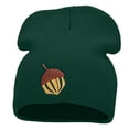 thumbnail image 1 of Acorn Embroidered 8 Inch Knitted Short Beanie - Dk Green OSFM, 1 of 5