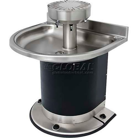 Washfountain Semi-Circular, 3 Stations, Foot Operated