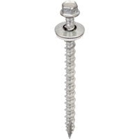 Galvanized Steel Hex Head Metal to Wood Screws, Pack of 250