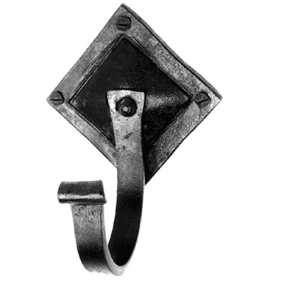 Acorn Iron Art Siena Robe Hook - Black