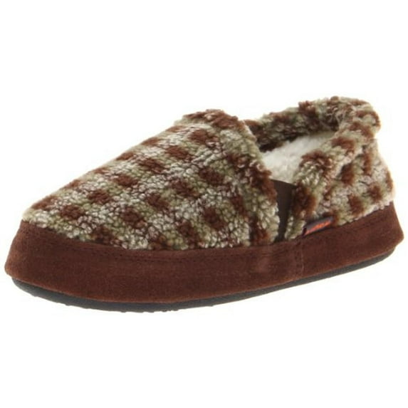 Acorn Girls Colby Gore Faux Fur Lined Casual Shoes