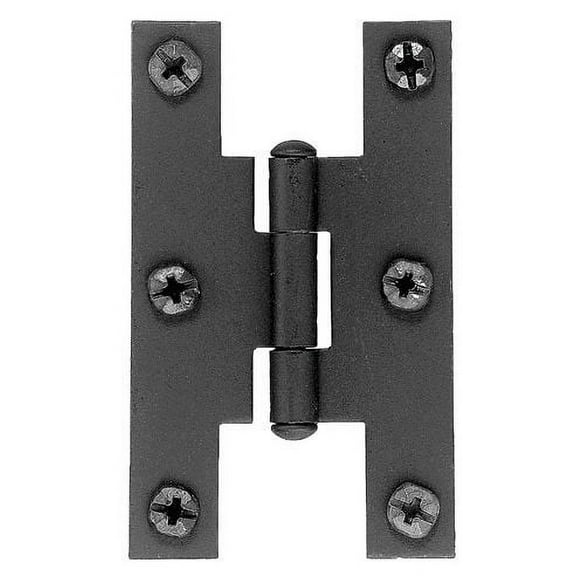 Acorn 1-11/16 in. W Iron Black Iron H-L Hinge 1 pk