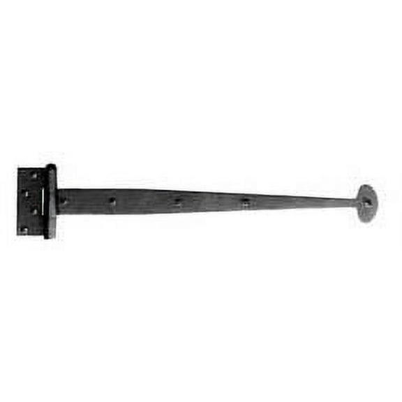Acorn 15-5/8 in. L Black Strap Hinge 1 pk