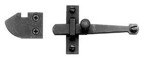 Black Iron Traditional Cabinet Bar Latch