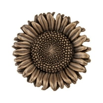 Acorn Manufacturing DQ8GP Artisan Collection Sunflower Knob, Museum Gold