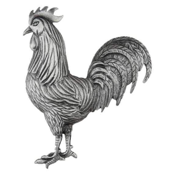 Acorn Manufacturing DQ9PP Artisan Collection Rooster Knob, Antique Pewter
